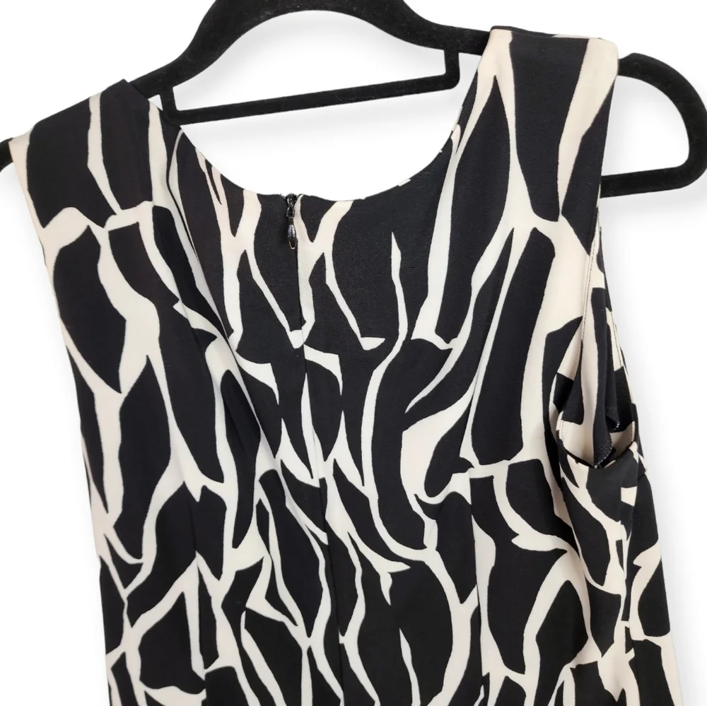 Ronnie Nicole dress black with white sleeveless size 16 - Picture 11 of 13